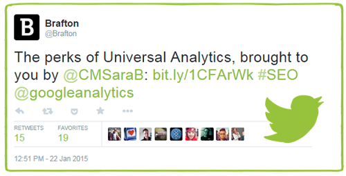 Brafton Universal Analytics的推特