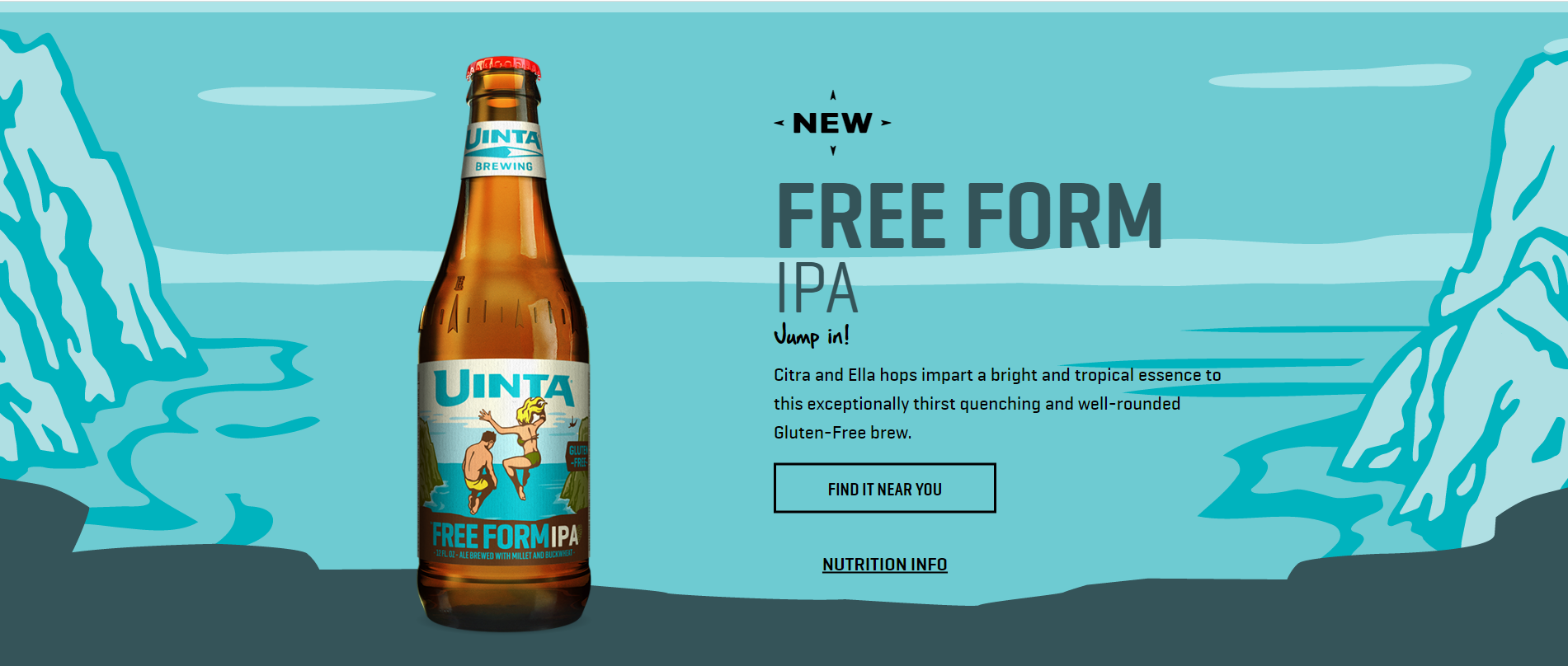Uinta的免费IPA标签就像它的啤酒味道一样简单。