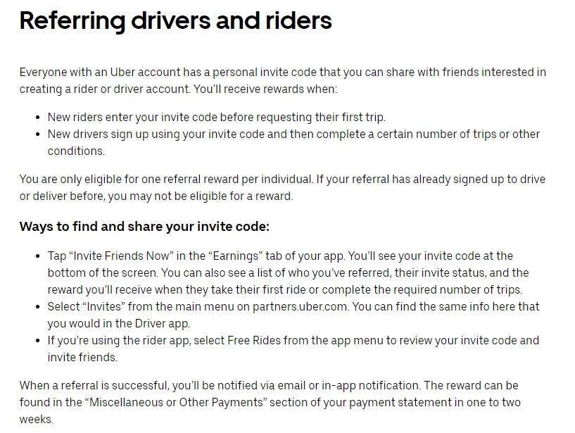 Uber客户推荐示例